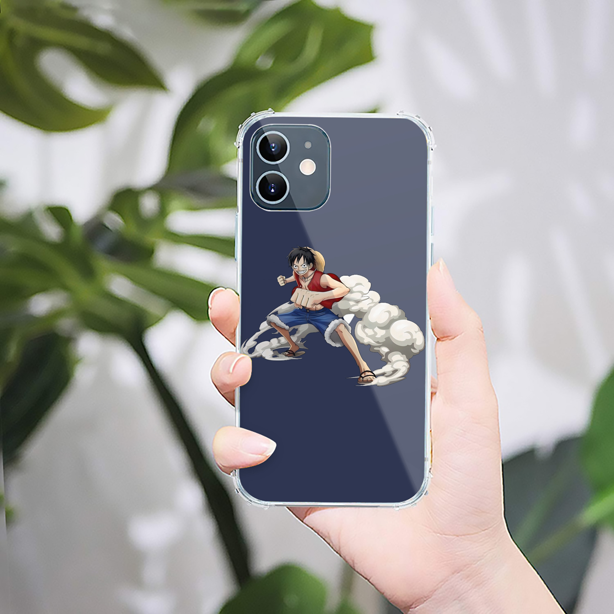（画像用） ワンピース モンキー・D・ルフィ ONE PIECE Monkey D. Luffy 【iPhone 12シリーズ対応】透明スマホケース（クリアソフトケース）